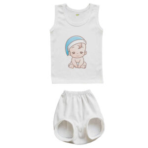 Babykleding Set – Rompertje & Shorts met Babyjongen Design