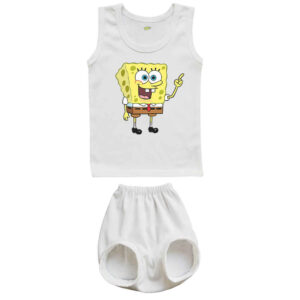 Babykleding Set – Rompertje & Shorts met SpongeBob Patroon