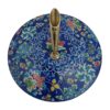 Enamel Elegance – Perzische Koperen Pennenhouder met Blauwe Bloem Minakari