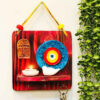 Decoratieve & Handgemaakte Wand Sleutelhouder met Vogel & Zon Design