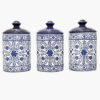 Porseleinen Bewaarpot voor Keuken Model Papillon Set van 3