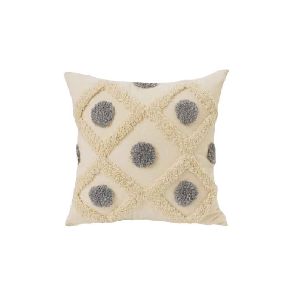 Punch Needle Kussenhoes – Geborduurd Geometrisch Design