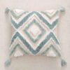 Punch Needle Kussenhoes – Geborduurd Geometrisch Patroon Hamon