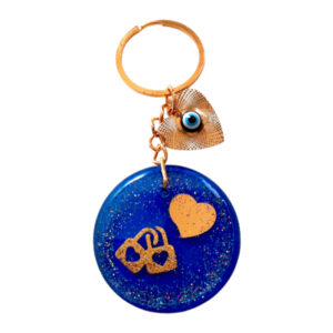 Hars Sleutelhanger – Boze Oog & Hart Design