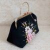 Clutch Handtas met Lintenborduurwerk – Fluweel met Aviz Design