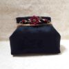 Clutch Handtas met Lintenborduurwerk – Fluweel met Vlinderpatroon