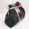 Clutch Handtas met Lintenborduurwerk – Fluweel met Pile Patroon