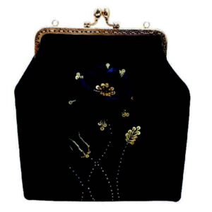 Clutch Handtas met Lintenborduurwerk – Fluweel met Sarafraz Design