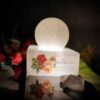 Islamitische Globe Zoutlamp – Handgemaakt met Troon Vers Kalligrafie