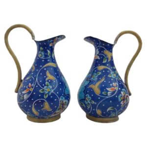Decoratieve Waterkan – Handgemaakt Perzisch Minakari Email Yaser (2x)