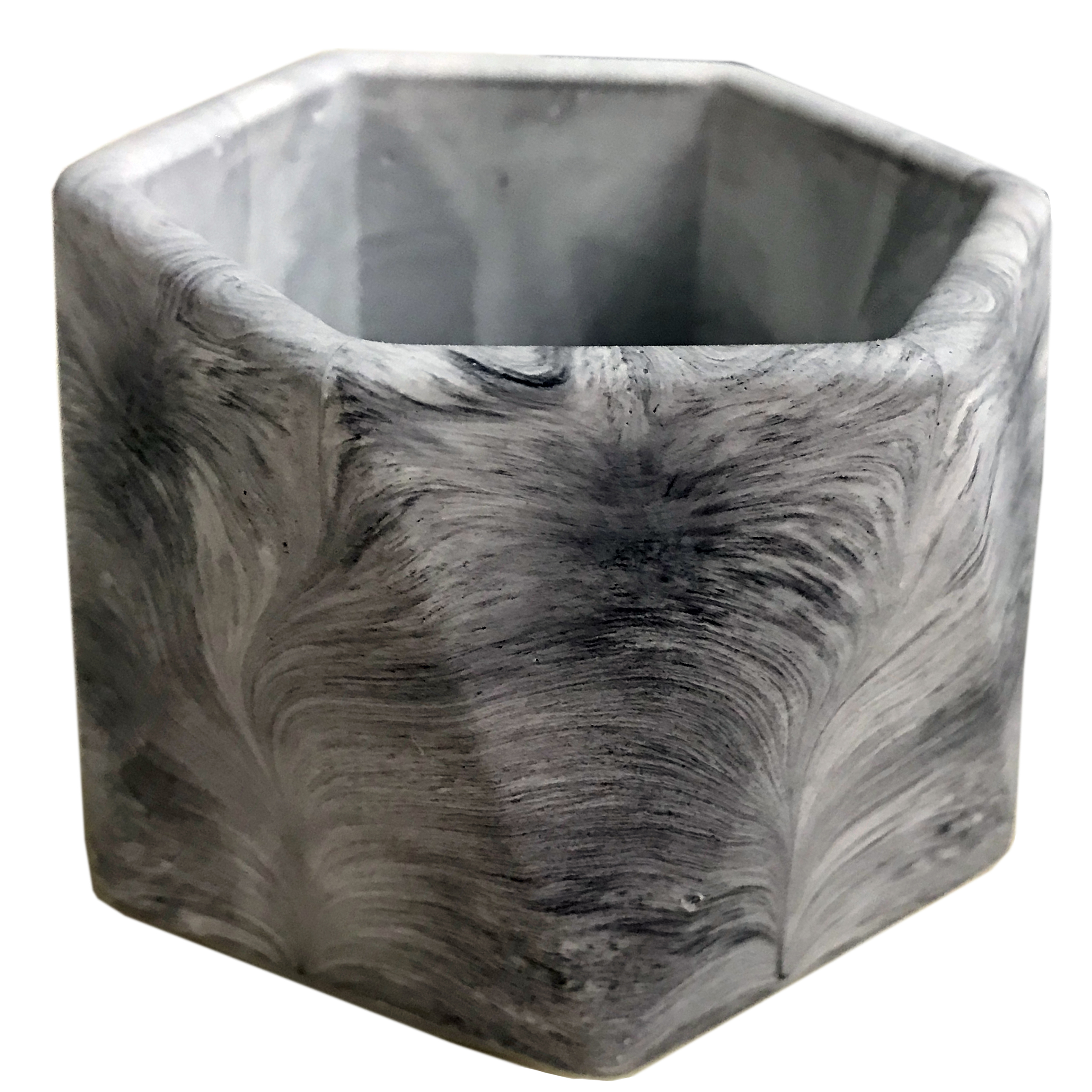 Luxe pennenhouder met marmer-look – Roze steen