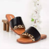 Dames Klassieke Platte Slipper met Platte Hak Model Selin