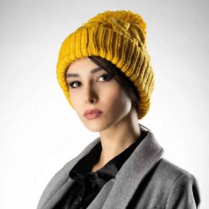 Dames Gebreide Wintermuts – Model Bubble