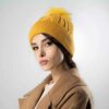 Dames Gebreide Wintermuts – Model Bloem
