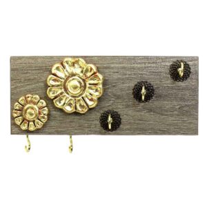 Decoratieve & Handgemaakte Wand Sleutelhouder Model Bloem
