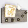 Decoratieve & Handgemaakte Wand Sleutelhouder Model Geit