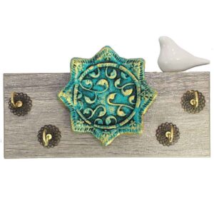 Decoratieve & Handgemaakte Wand Sleutelhouder met Eslimi Design