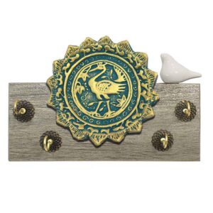 Decoratieve & Handgemaakte Wand Sleutelhouder met Traditioneel Design