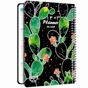 1403 Perzisch Dagplanner Notitieboek met Cactuspatroon