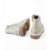 Graffiti Print Enkellaars voor Dames – Bloemenpatroon