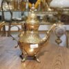 Messing Theepot Hand-Gegraveerd – Elegant Geëtst Design Chic