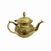 Perzische Messing Theepot – Handgemaakt met Elegant Bloemmotief Lux