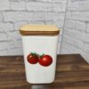 Keramische Bewaarpot voor Tomatenpuree in Witte Kleur