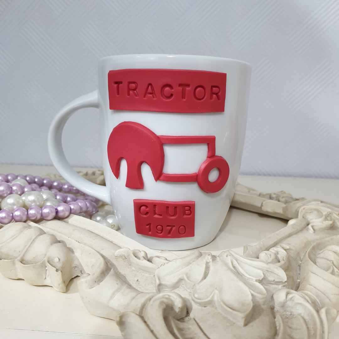 Voetbalclub Mok – Tractor S.C. Design – Wit