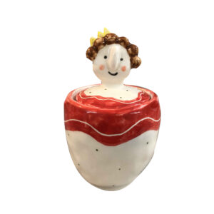 Keramische Suikerpot met Deksel Artistieke Stijl Pop Koningin