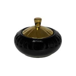 Keramische Suikerpot met Gouden Deksel