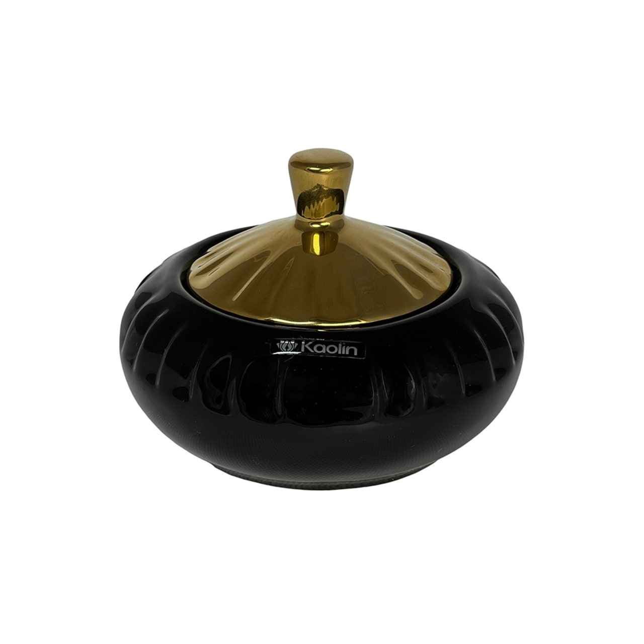 Keramische Suikerpot met Gouden Deksel