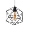 Metalen Hanglamp Kooi – Trapezium Plafondmontage