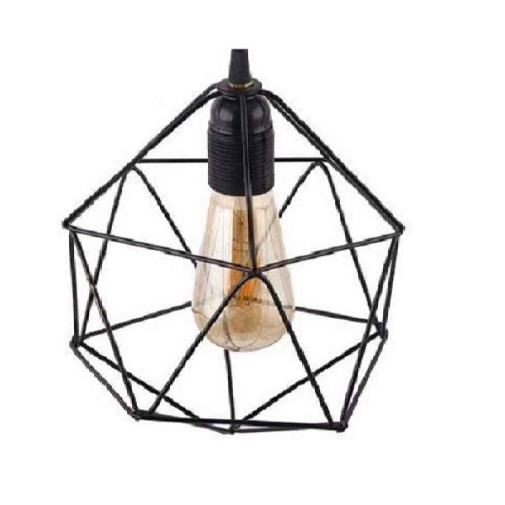 Metalen Hanglamp Kooi – Trapezium Plafondmontage
