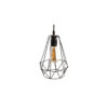 Metalen Hanglamp Kooi – Model Nour Zwart