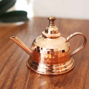 Koperen Saffraan Infuser Theepot – Handgemaakt Model Mess