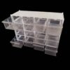 Plastic Lade-opbergdoos met 16 Vakjes & 4 Rijen