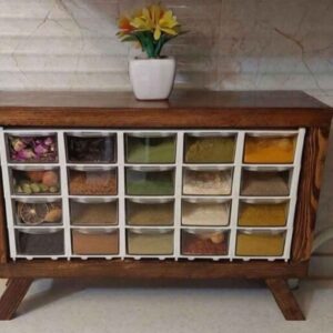 Elegante houten opbergbox met 20 vakjes