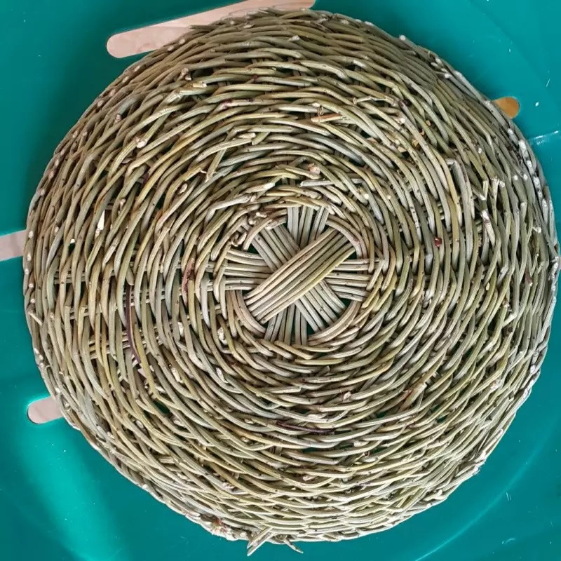 Natuurlijke Rotan Mand Handgeweven in Bruin