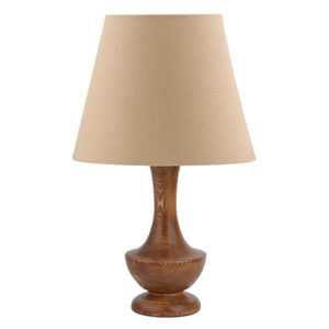 Accent Houten Tafellamp met Stoffen Kap Raha