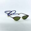 Brillenkoord – Blauw Gestreept voor Actieve Lifestyle