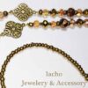 Gekralen Brillenketting – Bruin Steen