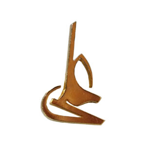 Islamitische Prachtige Metalen Broche Versierd met de Naam Imam Ali