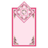 Islamitische Gebedsmat Roze Fluweel Sajadah met Vintage Bloemmotief