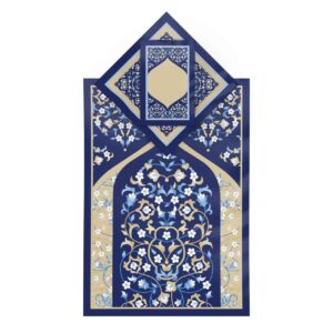 Islamitische Gebedsmat Fluweel Sajadah Lichtgewicht met Bloemenpatroon