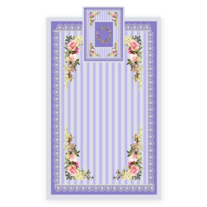 Islamitische Gebedsmat Fluweel Sajadah met Vintage Bloemenpatroon