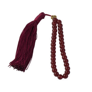 Islamitische Agaat Rozenkrans – 33 Gebedskralen Tasbih Rood