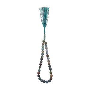 Islamitische Agaat Rozenkrans – 33 Gebedskralen Tasbih Teal