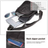 Leren Schoudertas met Band – Polyester Katoenen Voering