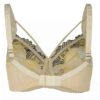 Crème Geborduurde Lingerieset – Verstelbaar