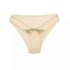 Crème Geborduurde Lingerieset – Verstelbaar